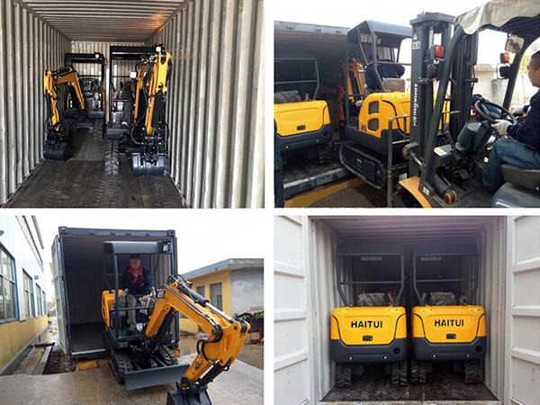 1.8 ton mini excavator loading